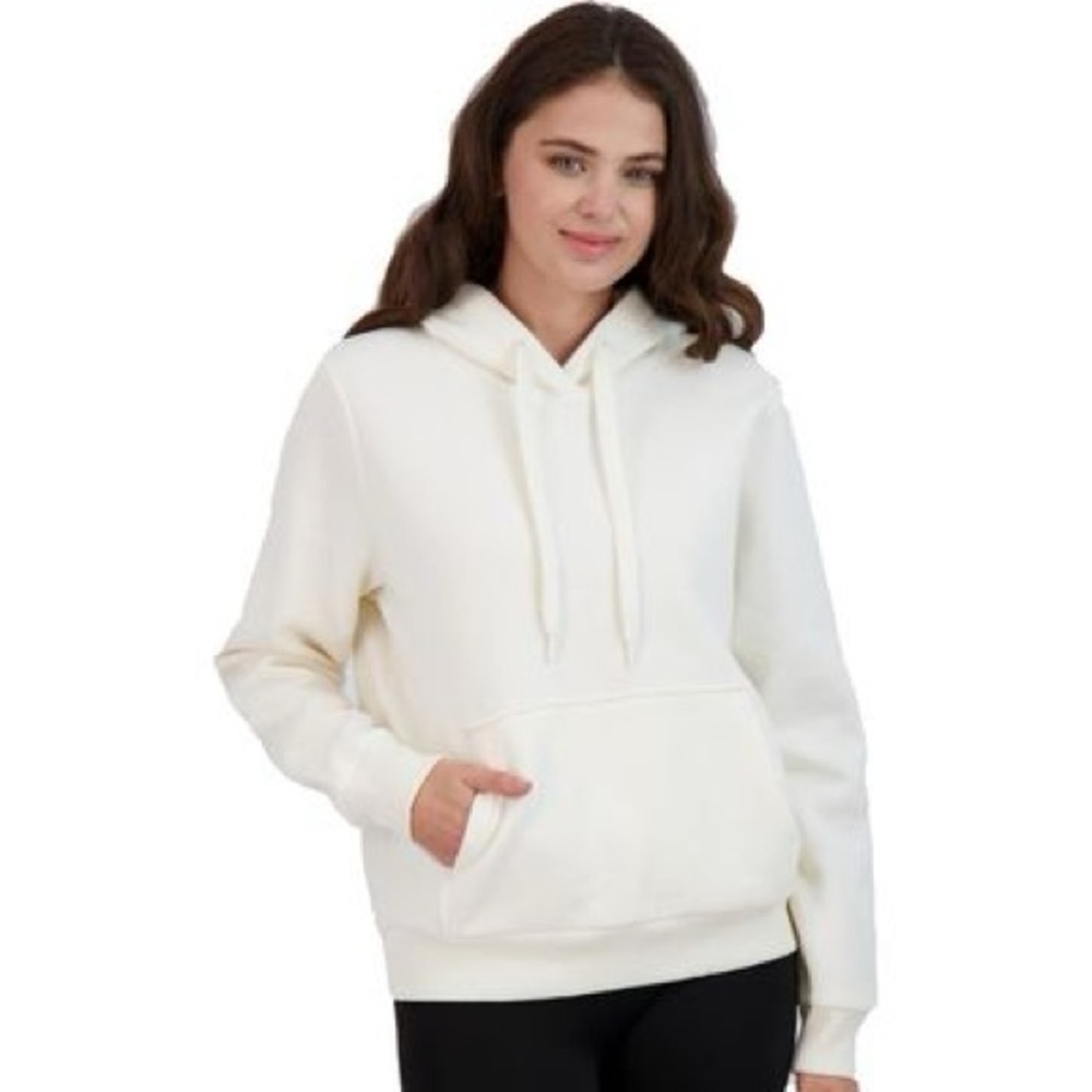 90 Degree by Reflex White Hoodie XS Pullover Athleisure Pocket Soft Stretch